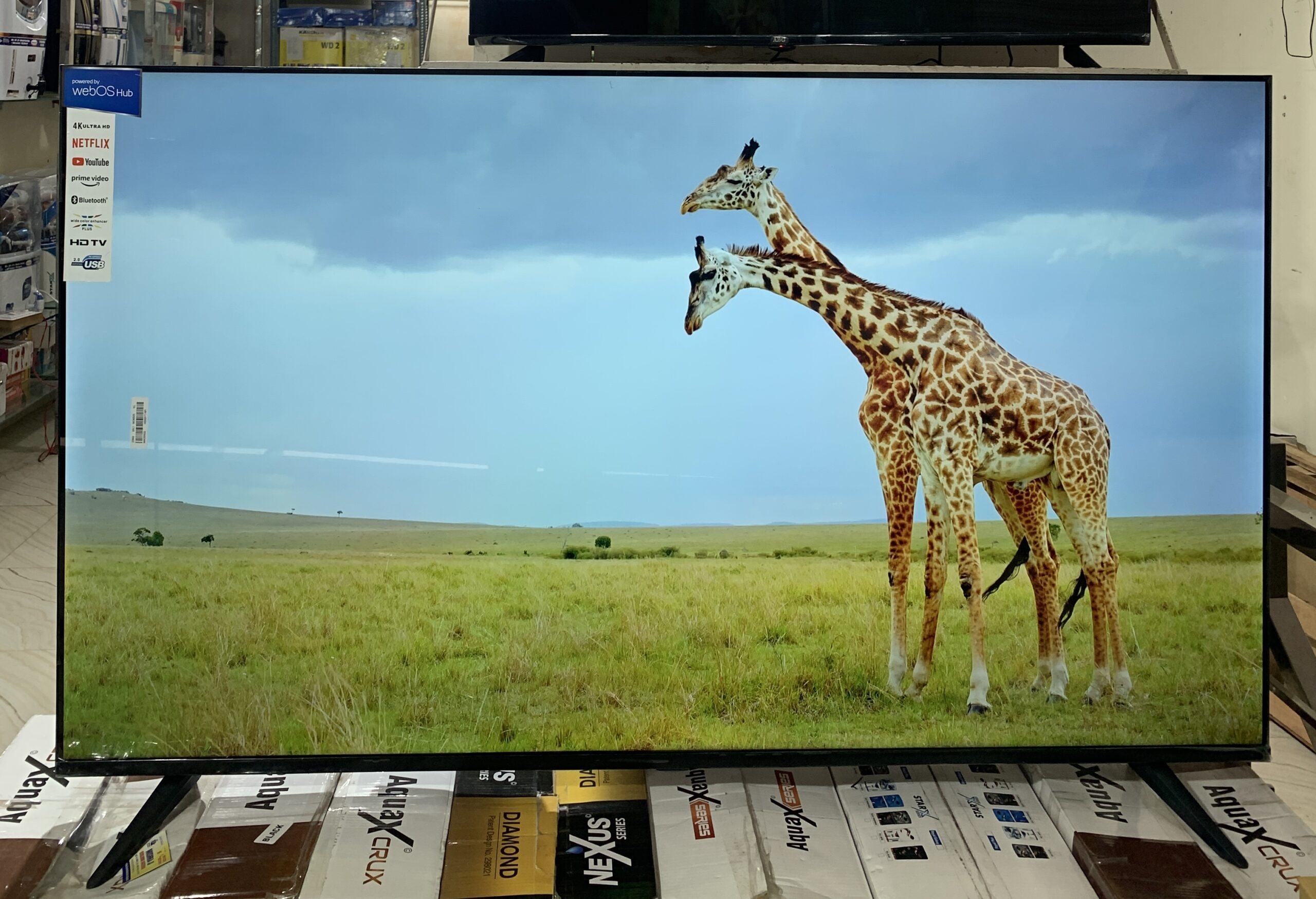 65 inch web OS.JPG Aquabigguard Smart LED TV – 65 Inches (4K Ultra HD) - Image 1