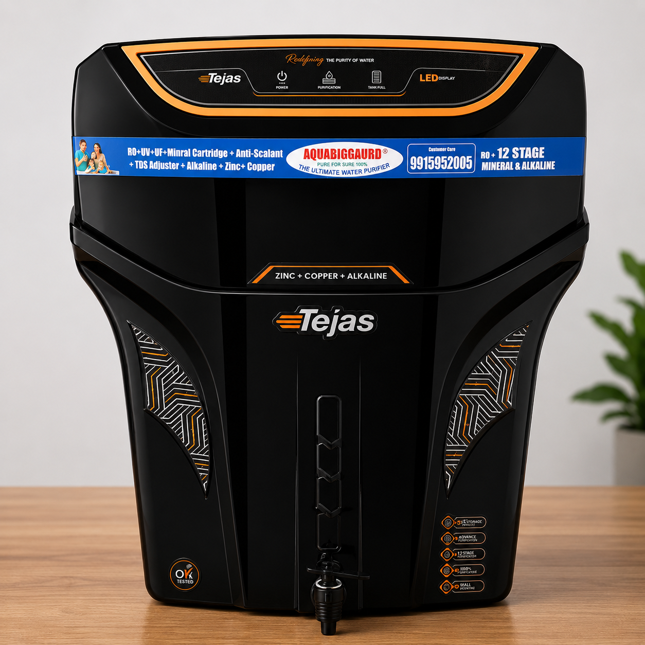ChatGPT Image Jun 23, 2026, 09_42_40 PM Aquabigguard Tejas RO+UV+UF+COPPER+ TDS CONTROLLER 18 L RO + UV + UF + Alkaline Copper Water Purifier - Image 1