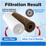 AQUABIGGUARD Spun Filter 10 Inch 5 Micron Pre-Filter Cartridge for Water Purifier  - Image 3