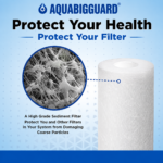 AQUABIGGUARD Spun Filter 10 Inch 5 Micron Pre-Filter Cartridge for Water Purifier  - Image 4
