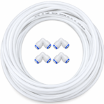 High Grade White Pipe 1/4" for RO Water Purifier (Plastic, 20 Meter)